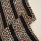 Black Ajrakh Print Mashru Silk Fabric IA-27798