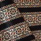 Black Ajrakh Print Mashru Silk Fabric IA-27798