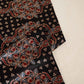 Black Ajrakh Print Mashru Silk Fabric IA-27800
