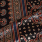 Black Ajrakh Print Mashru Silk Fabric IA-27800