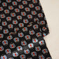 Black Ajrakh Print Mashru Silk Fabric IA-27801