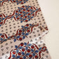 Beige Ajrakh Print Mashru Silk Fabric IA-27803