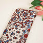 Beige Ajrakh Print Mashru Silk Fabric IA-27804