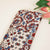 Beige Ajrakh Print Mashru Silk Fabric IA-27804
