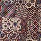 Beige Ajrakh Print Mashru Silk Fabric IA-27804