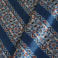 Blue Ajrakh Print Mashru Silk Fabric IA-27807