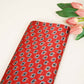 Red Ajrakh Print Mashru Silk Fabric IA-27816