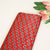 Red Ajrakh Print Mashru Silk Fabric IA-27816