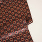 Brown Ajrakh Print Mashru Silk Fabric IA-27819