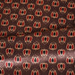 Brown Ajrakh Print Mashru Silk Fabric IA-27819