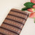 Brown Ajrakh Print Mashru Silk Fabric IA-27820