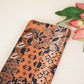 Peach Arakh Print Mashru Silk Fabric IA-27821
