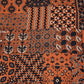 Peach Arakh Print Mashru Silk Fabric IA-27821