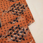 Peach Arakh Print Mashru Silk Fabric IA-27822