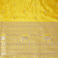 Yellow Zari Embroidery Tissue Fabric SC-27824