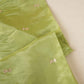 Green Zari Embroidery Tissue Fabric SC-27826