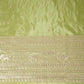 Green Zari Embroidery Tissue Fabric SC-27826