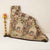 Brown Traditional Position Print Zari Embroidery Tissue Fabric SC-27830