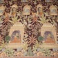 Brown Traditional Position Print Zari Embroidery Tissue Fabric SC-27830