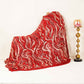 Red Cutdana Embroidery Sequins Georgette Fabric AF-27840
