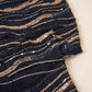 Navy Blue Cutdana Embroidery Sequins Georgette Fabric AF-27841