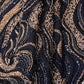 Navy Blue Cutdana Embroidery Sequins Georgette Fabric AF-27841