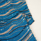 Aqua Blue Cutdana Embroidery Sequins Georgette Fabric AF-27844