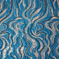 Aqua Blue Cutdana Embroidery Sequins Georgette Fabric AF-27844