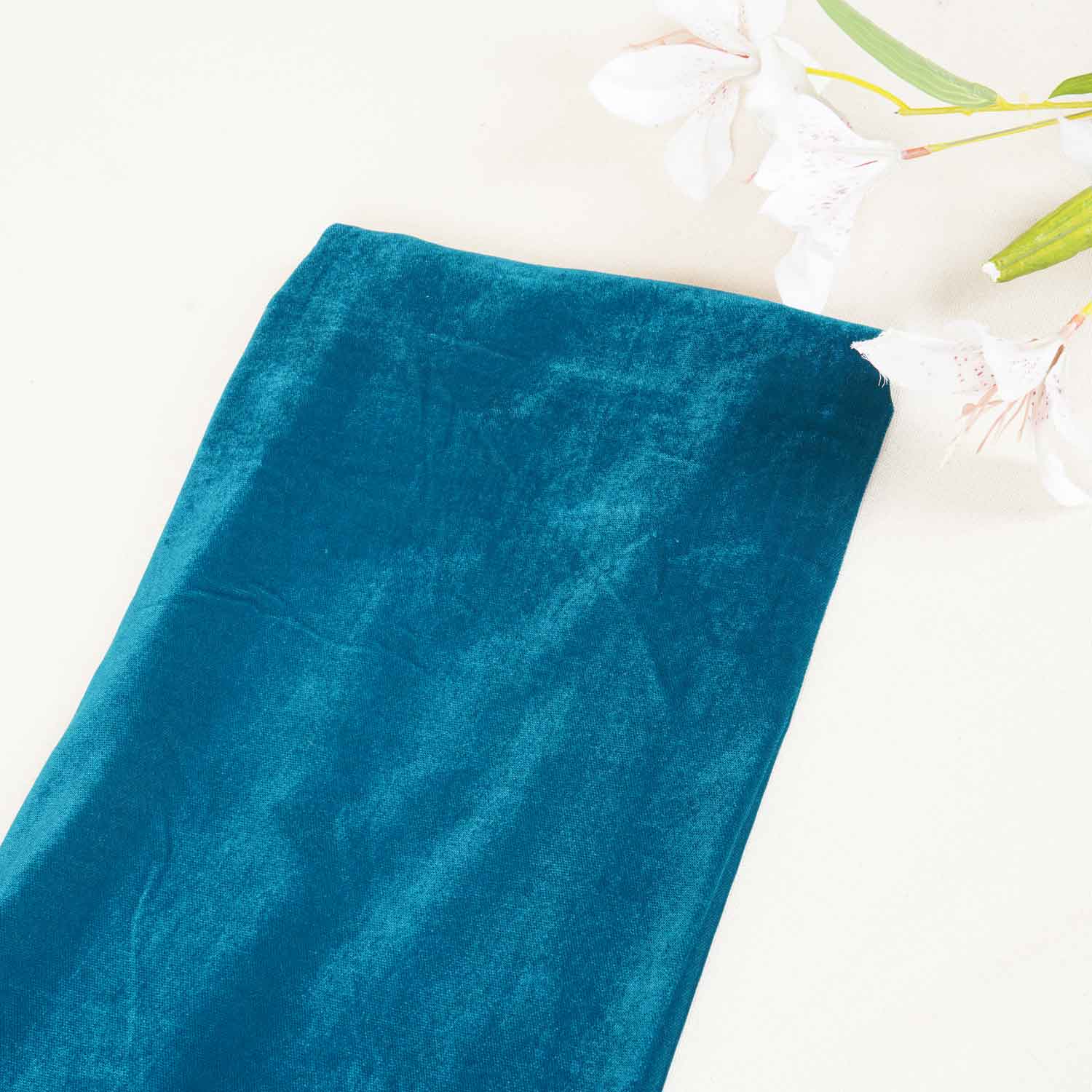 Teal Green Solid Micro Velvet 9000 MSMR-27848 - TradeUNO