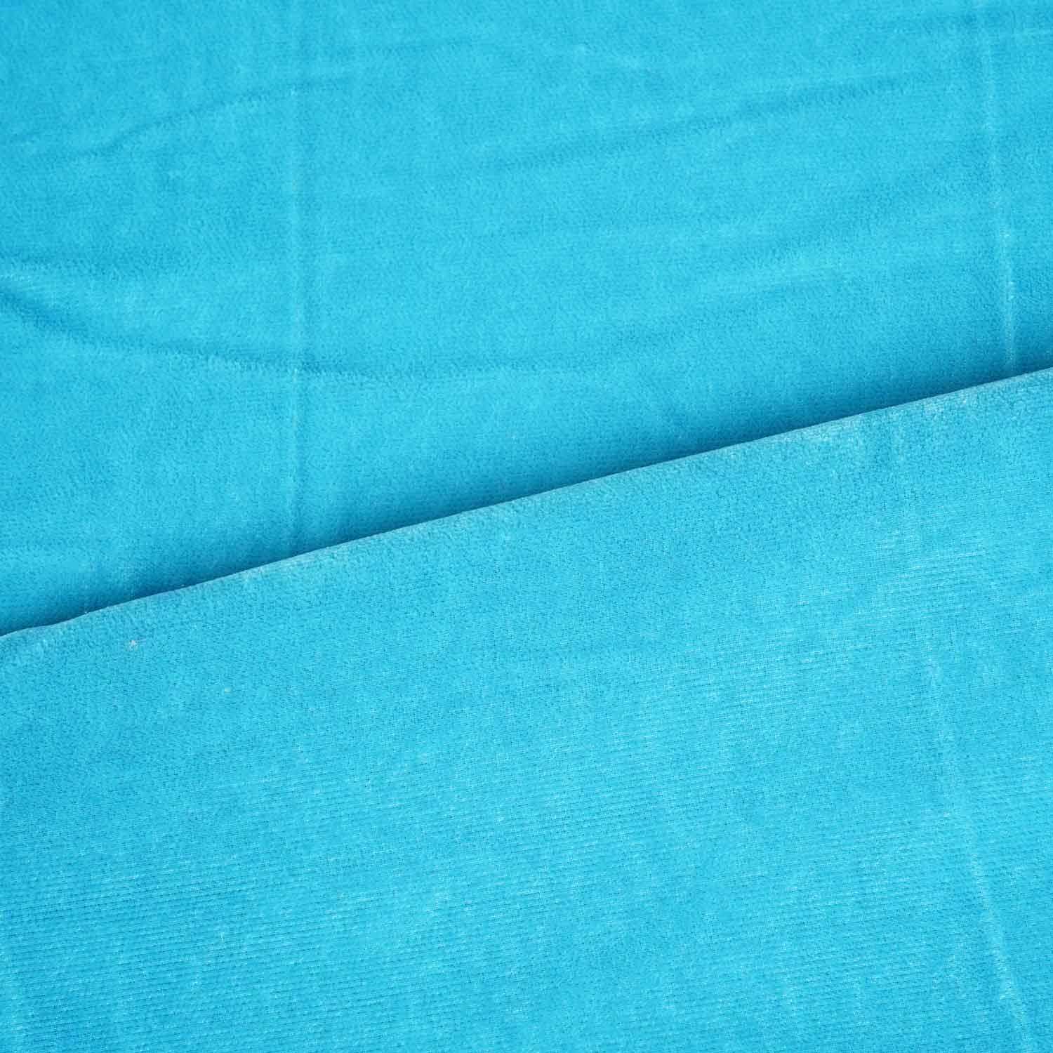 Sky blue Solid Micro Velvet 9000 MSMR-27851 - TradeUNO