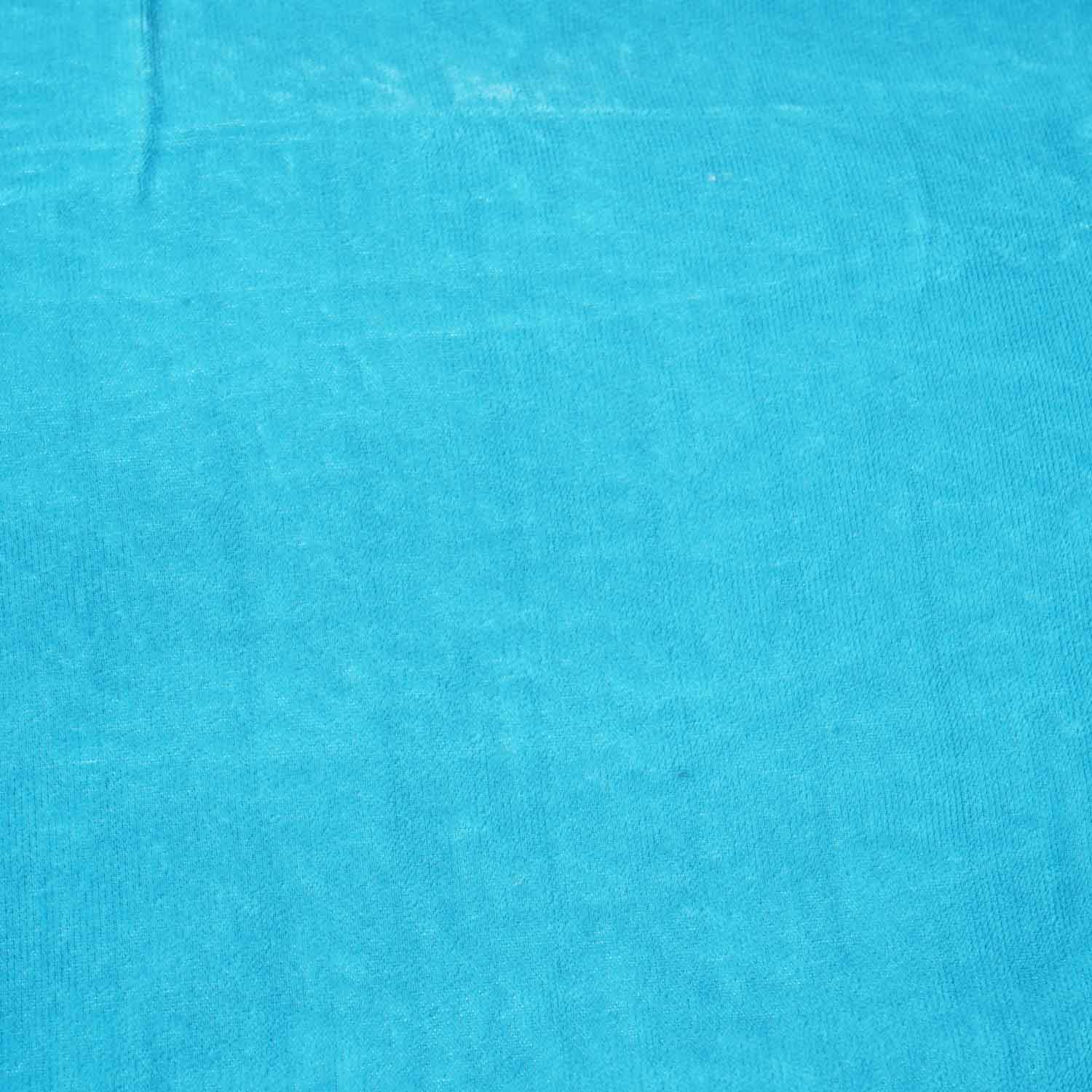 Sky blue Solid Micro Velvet 9000 MSMR-27851 - TradeUNO