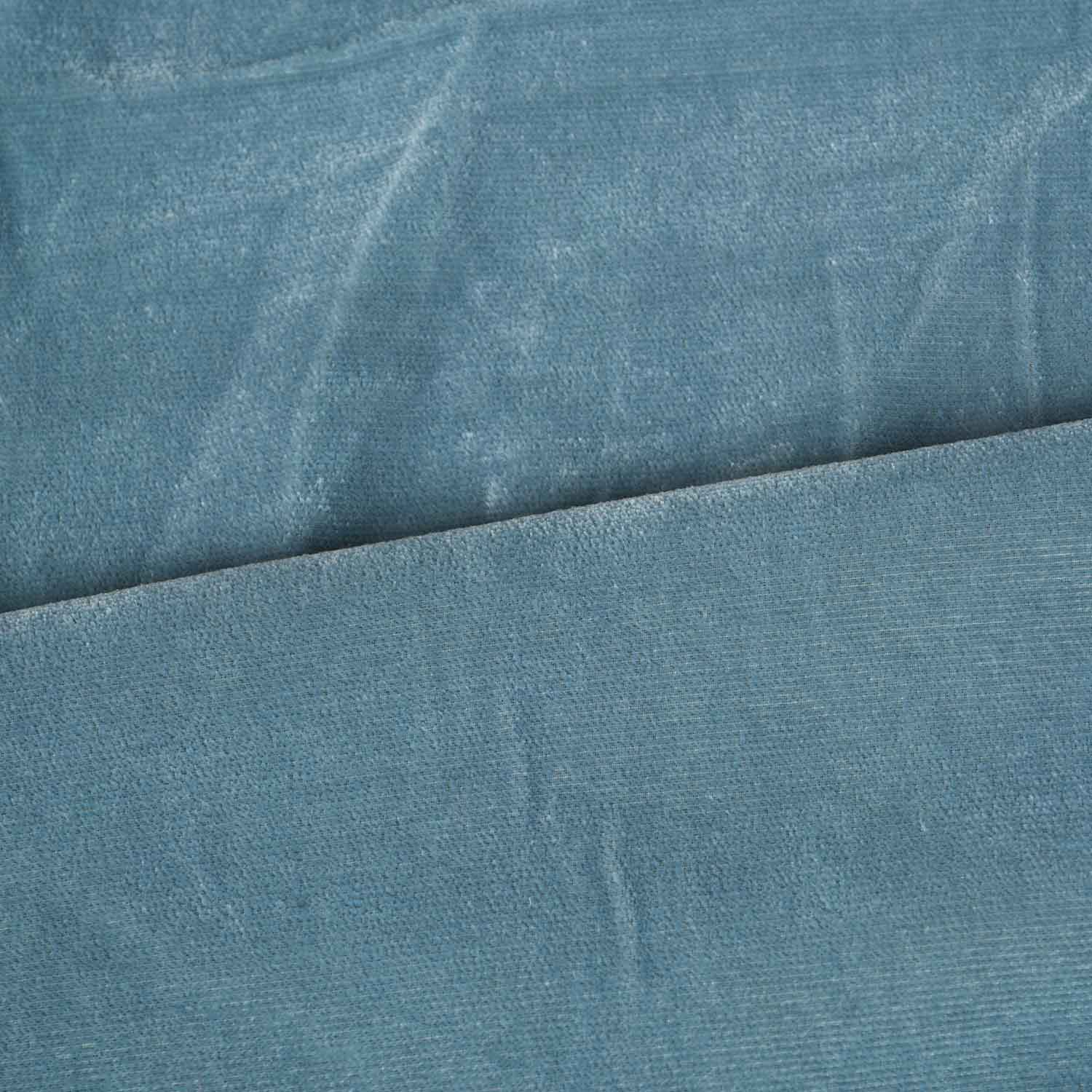 Sea Blue Solid Micro Velvet 9000 MSMR-27855 - TradeUNO