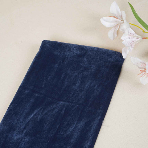 Sea Blue Solid Micro Velvet 9000 MSMR-27859