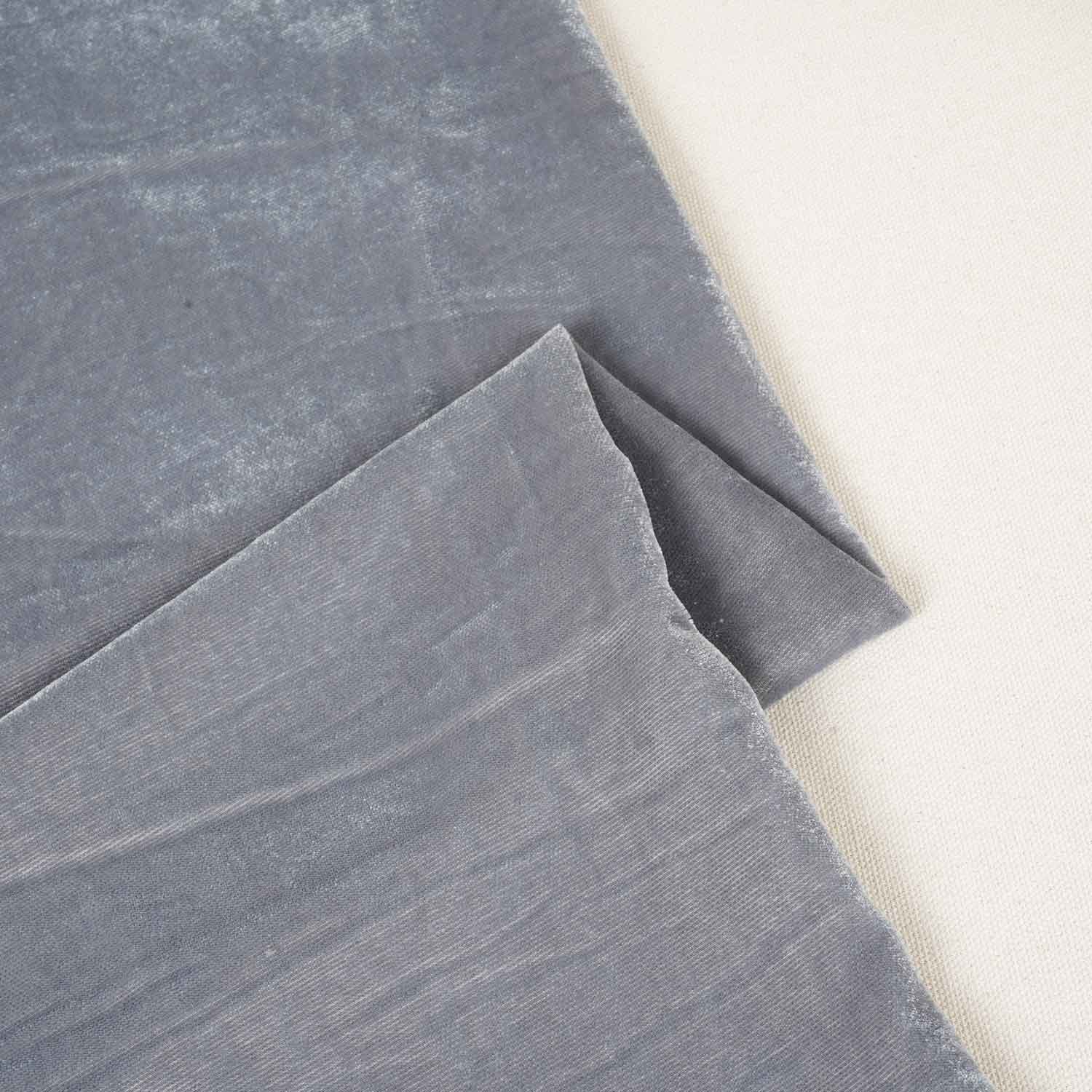 Dark Grey Solid Micro Velvet 9000 MSMR-27861 - TradeUNO