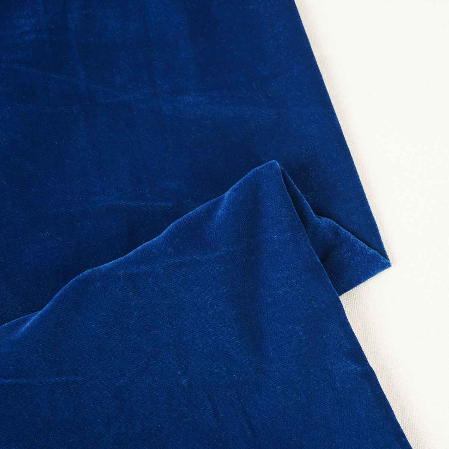 Blue Solid Micro Velvet 9000 MSMR-27866 - TradeUNO