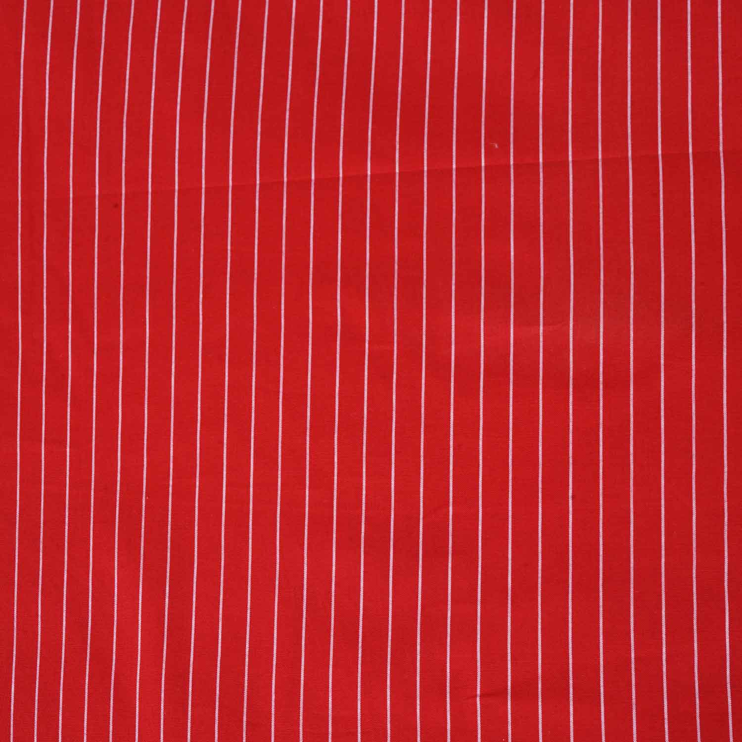 Red Stripe Yarn Dyed Poplin Fabric LSF-27878