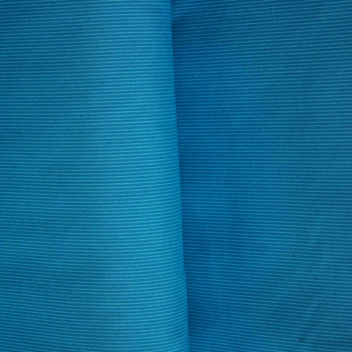 Sea Blue & White Stripe Yarn Dyed Poplin Fabric LSF-27880