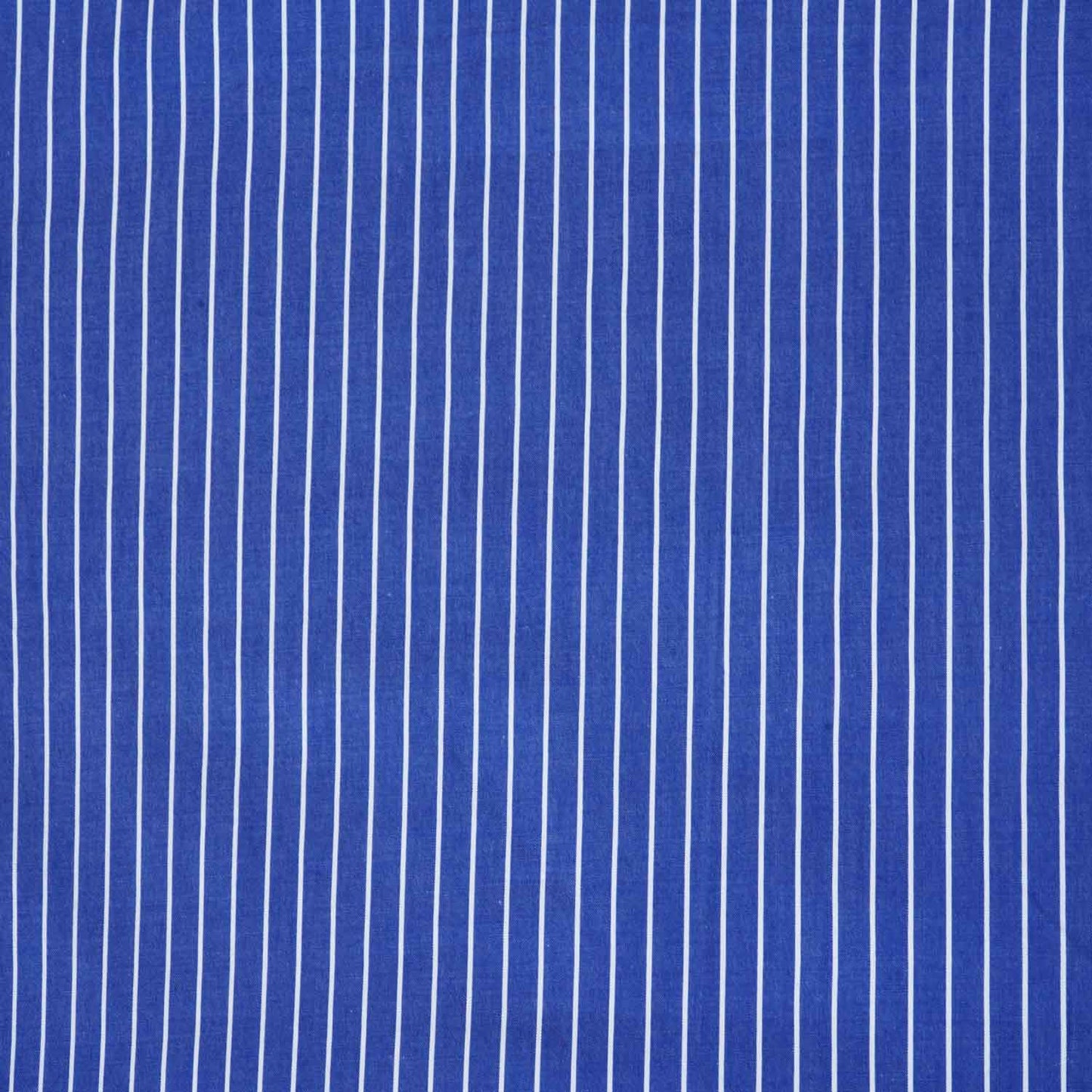Navy Blue & White Stripe Yarn Dyed Poplin Fabric LSF-27882