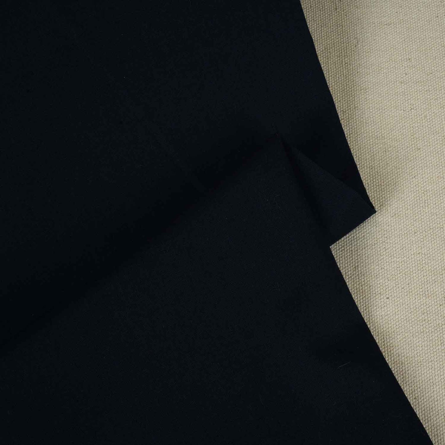 Navy Blue Solid Poplin Fabric LSF-27893