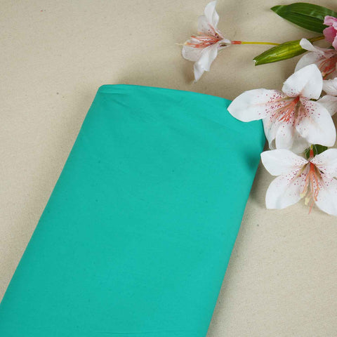 Sea Green Solid Poplin Fabric LSF-27894