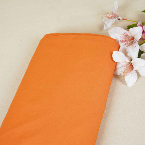 Orange Solid Poplin Fabric LSF-27896