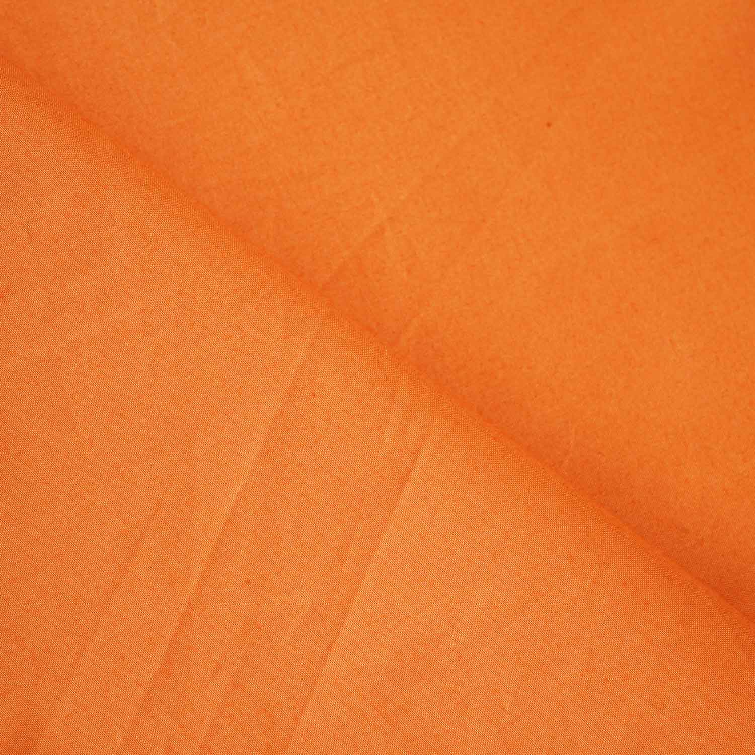 Orange Solid Poplin Fabric LSF-27896