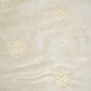 Golden Dyeable Zari Beads Work Tissue Fabric SC-27898