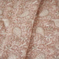 Peach Pink Floral Thread Sequins Embroidery Chikankari Georgette Fabric DRAJ-28279