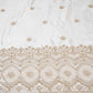 White Dyeable Applique Work Crepe Fabric SC-27900