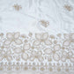 White Dyeable Applique Work Crepe Fabric SC-27901