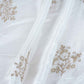 White Dyeable Applique Work Crepe Fabric SC-27902