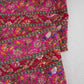 Magenta with Multicolour Zari Embroidery Crepe Fabric HCS-27907