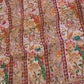 Cream With Multicolour Zari Embroidery Crepe Fabric HCS-27909