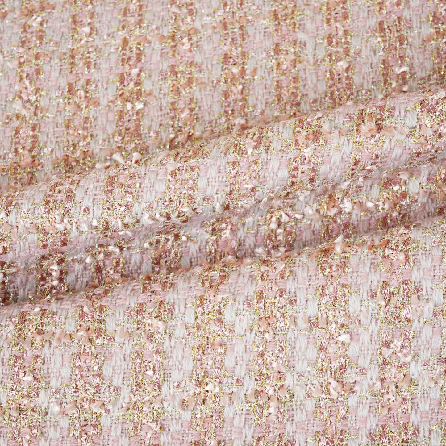 Peach Tweed Fabric AF-27913
